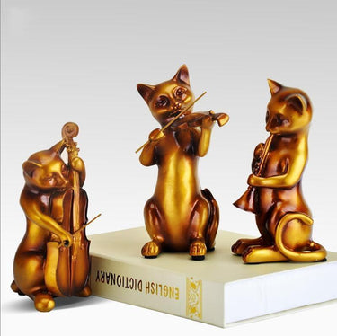 Musicat Resin Figurine Figurines KittyNook Cat Company Good Musicat